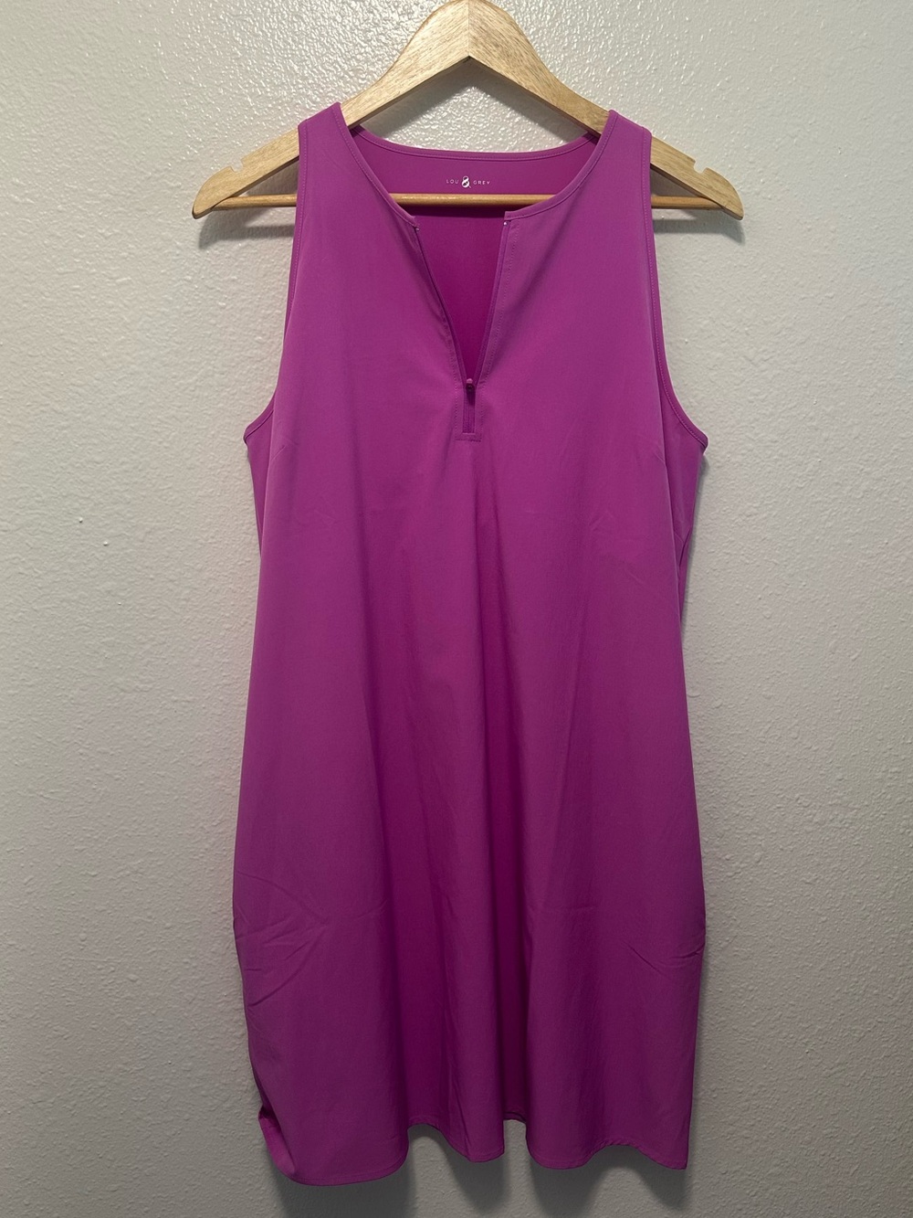 Lou & Grey Wanderweave Dress in Magenta